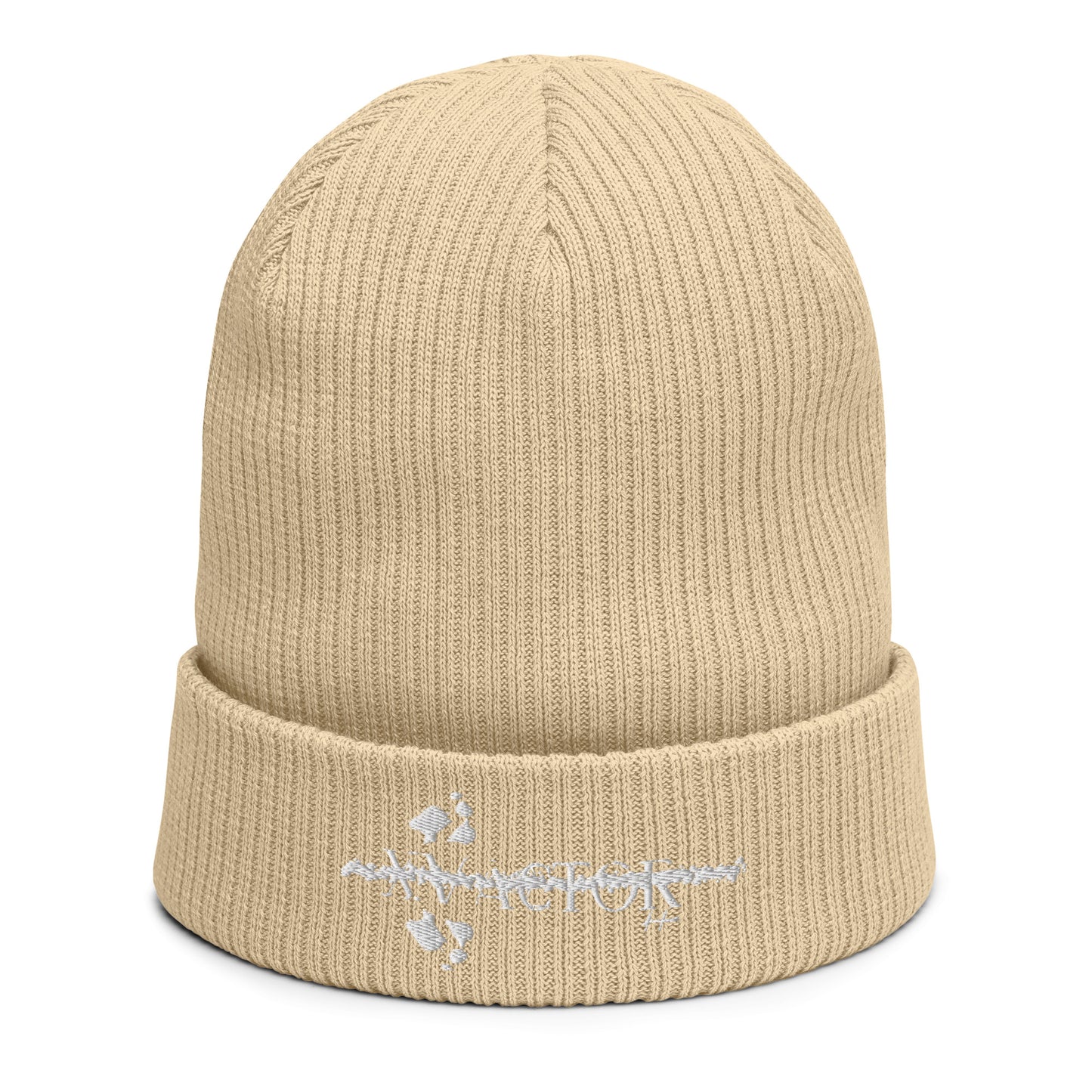 Organic ribbed beanie